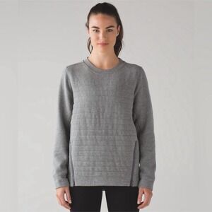 Lululemon Fleece Be True Crew Sweatshirt Gray Size 8